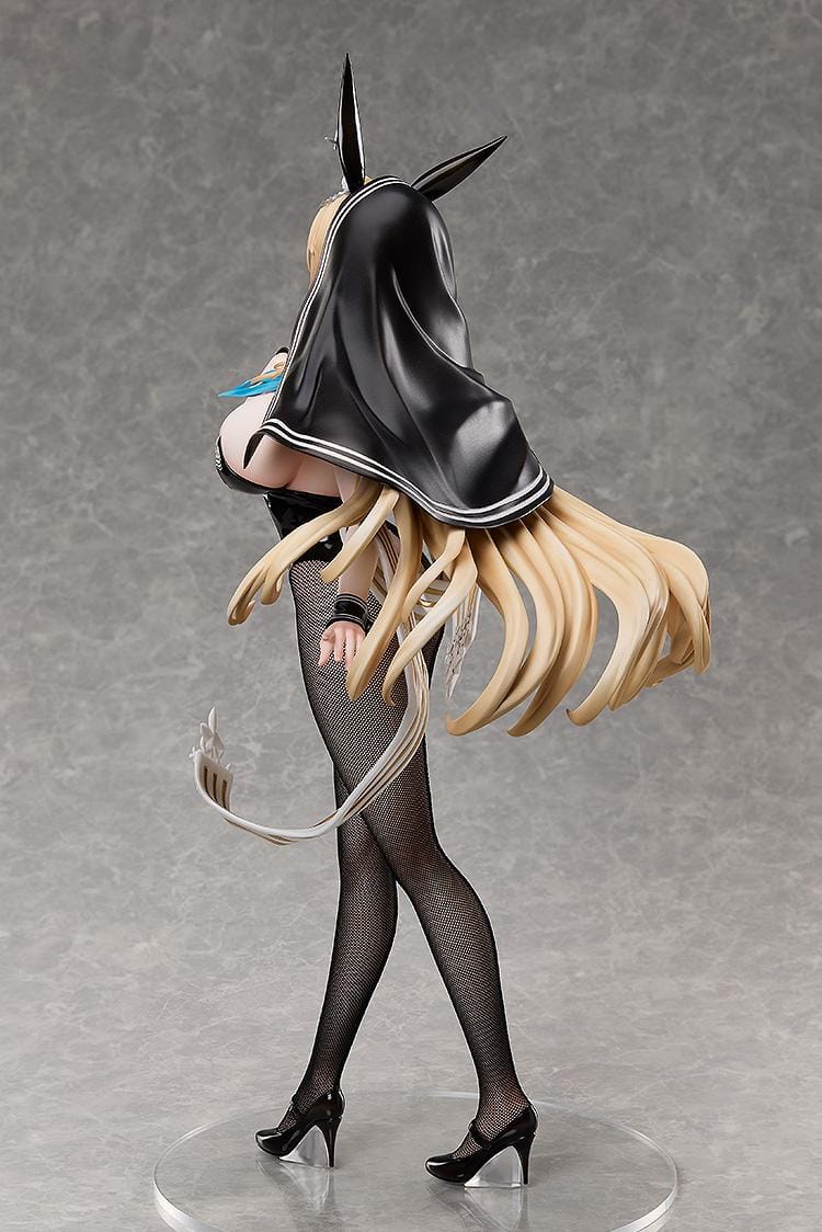 Azur Lane Implacable Bunny Ver 1/4 scale figure featuring glossy bunny suit, fishnet stockings, and flowing blonde hair