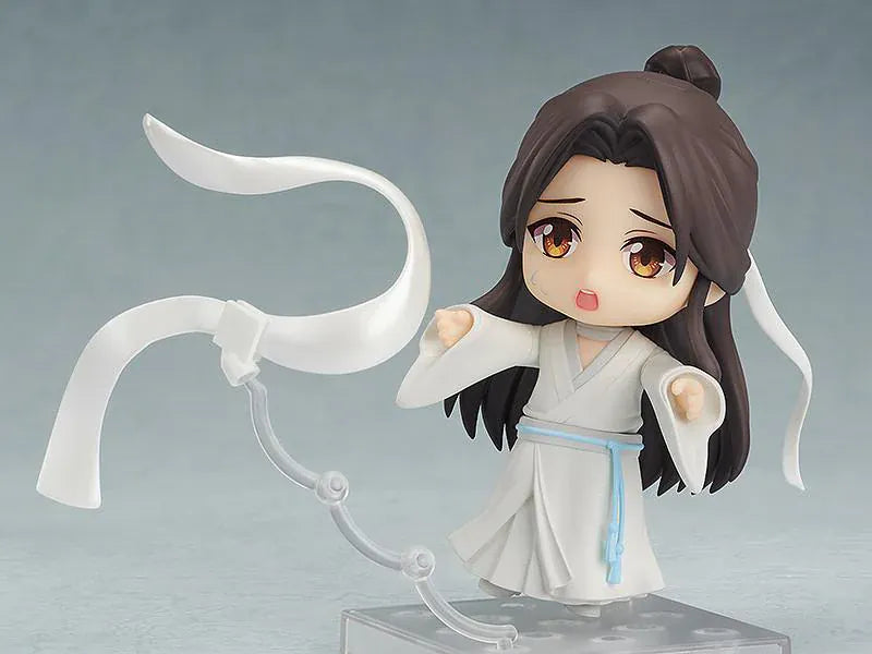 Heaven Official's Blessing Nendoroid Xie Lian Figure Rerelease in white robes with bamboo hat and veil