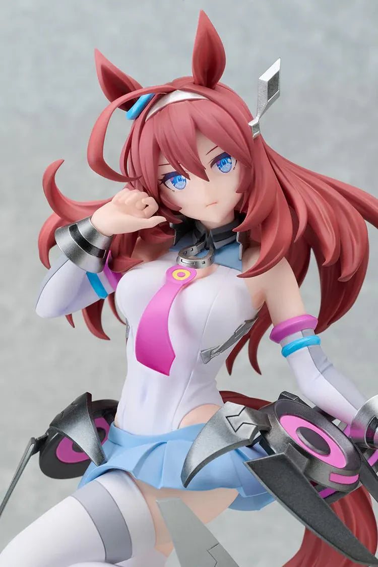 Umamusume Pretty Derby POP UP PARADE SP Mihono Bourbon figure wearing a futuristic racing outfit in a dynamic pose.
