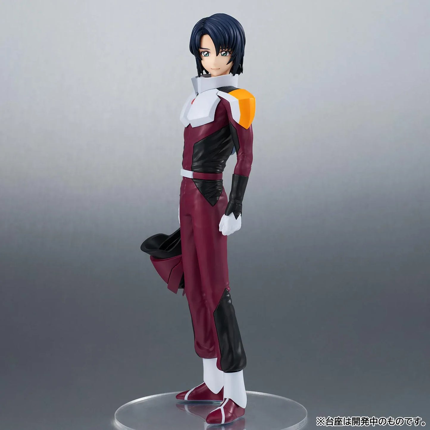 Mobile Suit Gundam SEED Freedom Lucrea Light Athrun Zala Pilot Suit Ver. Figure featuring Athrun with dark blue hair, pilot suit, white gloves, and standing display pose.