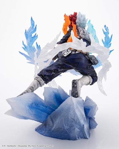 Shoto Todoroki Coldflames Pale Blade 1/8 scale figure with ice and fire effects from My Hero Academia