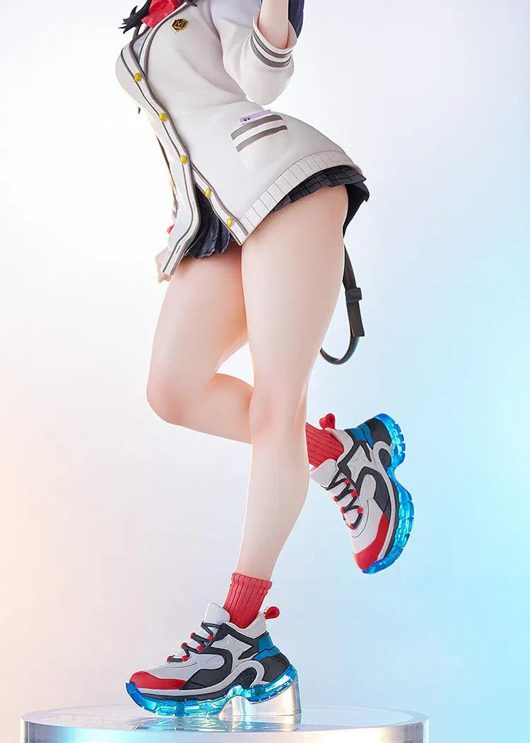 SSSS Gridman Rikka Takarada 1/7 scale figure feat Toridamono wearing school outfit and sneakers