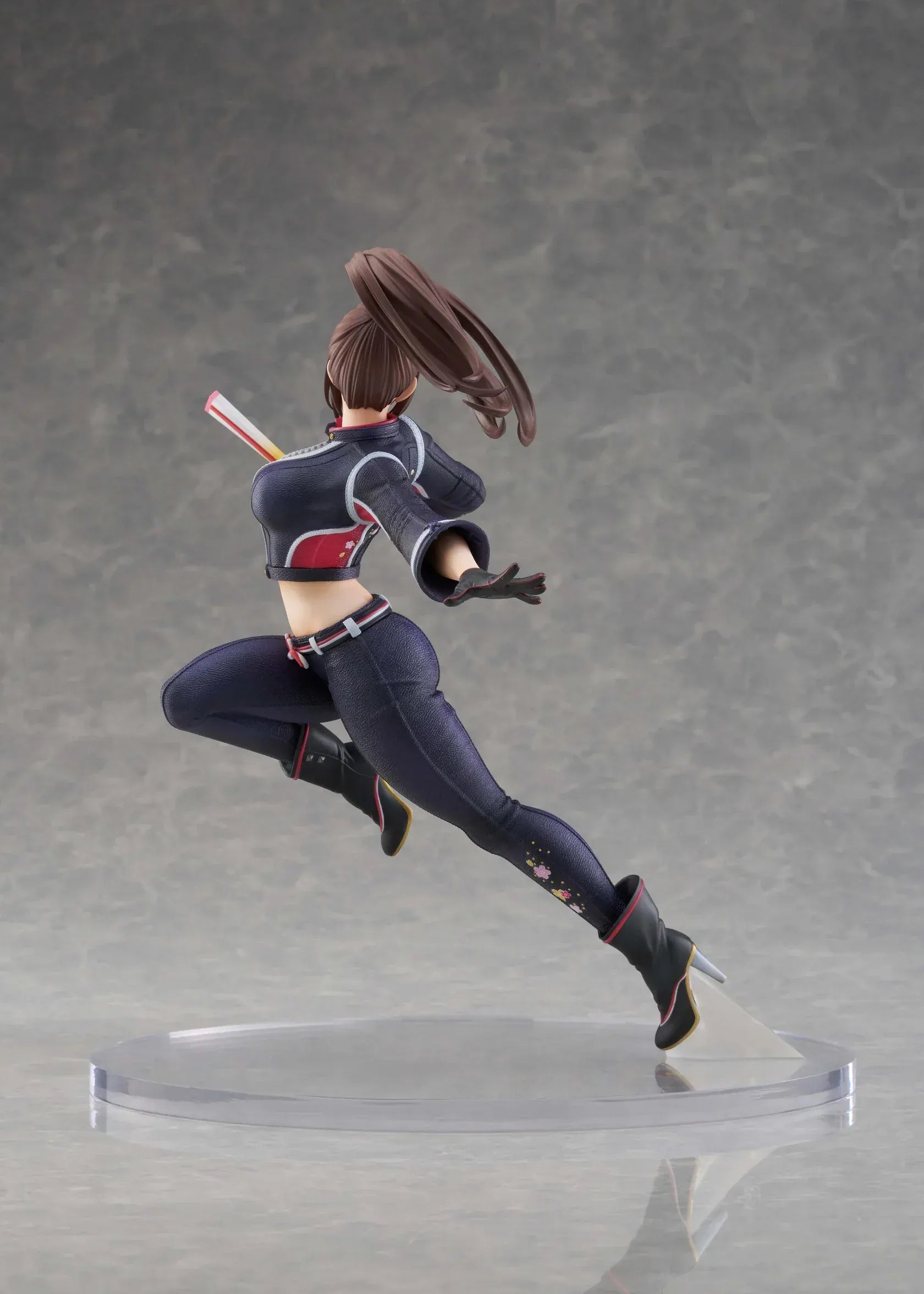 Mai Shiranui City of the Wolves 1/7 scale figure in dynamic action pose with modern ninja outfit