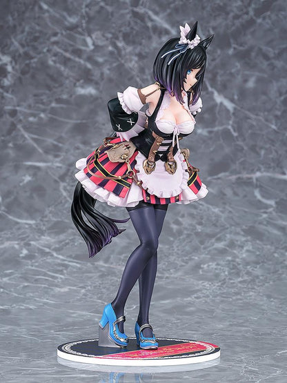 Umamusume Pretty Derby Eishin Flash Victory Pose Ver. 1/7 Scale Figure featuring Eishin Flash in a detailed race-inspired outfit with horse ears and a themed display base.