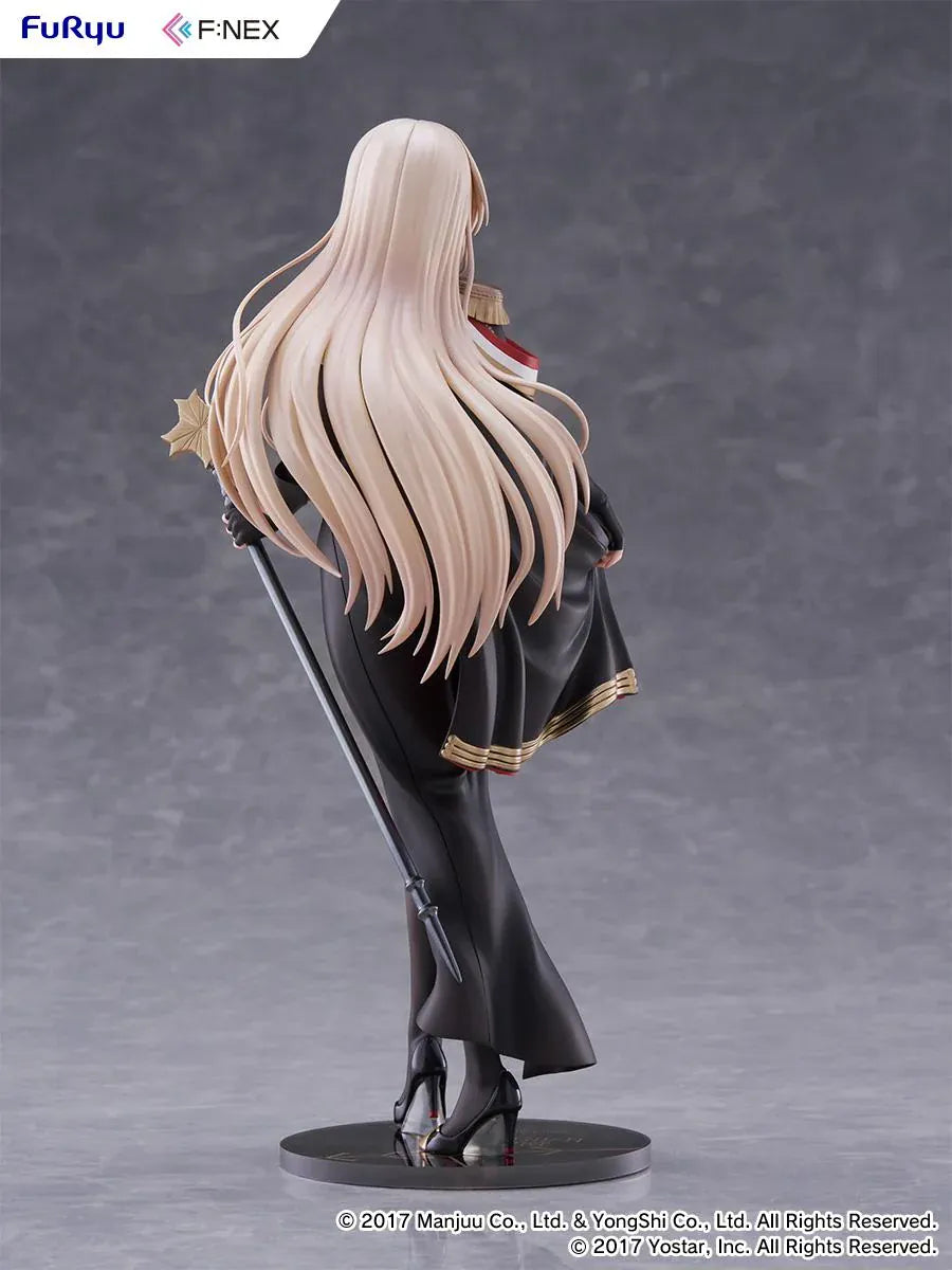 Azur Lane Bismarck Formal Dress Ver 1/7 Scale Figure wearing an elegant black and red outfit with staff