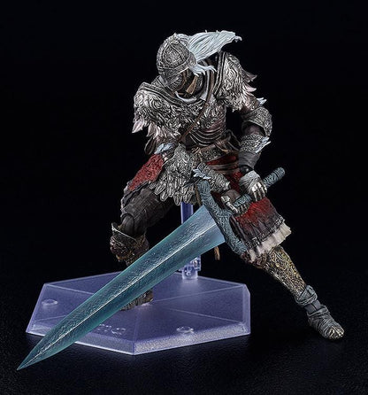 ELDEN RING figma Raging Wolf Figure rerelease featuring detailed medieval armor with sword, shield, and posable action figure design