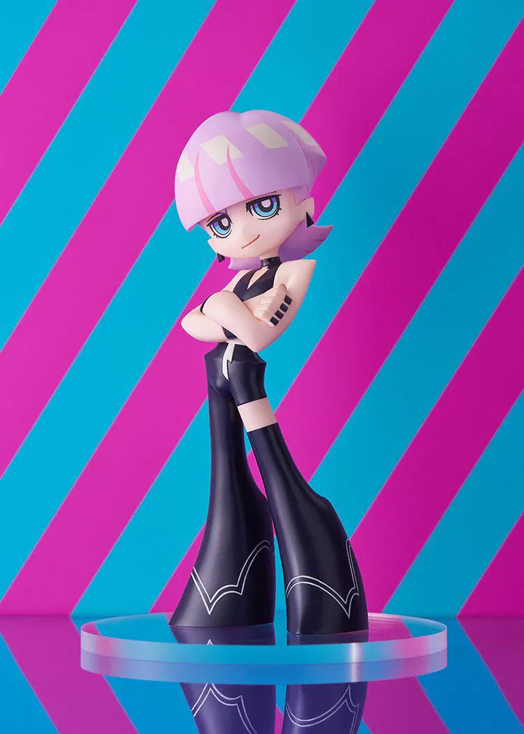 New PANTY & STOCKING with GARTERBELT POP UP PARADE Polyurethane Figure with pink hair, black outfit, crossed arms, and flared boots