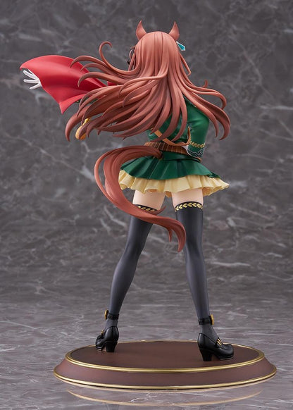 Uma Musume Pretty Derby Symboli Rudolf Signature Racewear Ver 1/7 scale figure wearing green uniform with red cape.