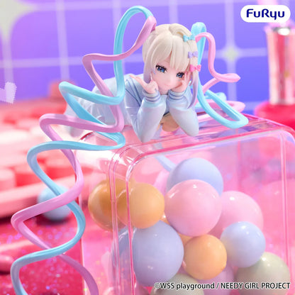 OMGKawaiiAngel Noodle Stopper figure featuring pink-and-blue twin tails, a sailor-inspired outfit, and a playful reclining pose.