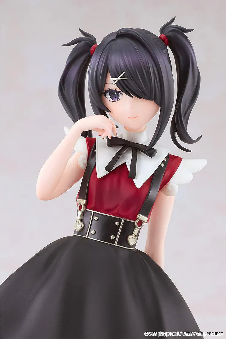NEEDY GIRL OVERDOSE POP UP PARADE Ame-chan Anime Ver. Figure featuring Ame-chan with twin tails, a black and red dress, ribbon details, and glossy boots.