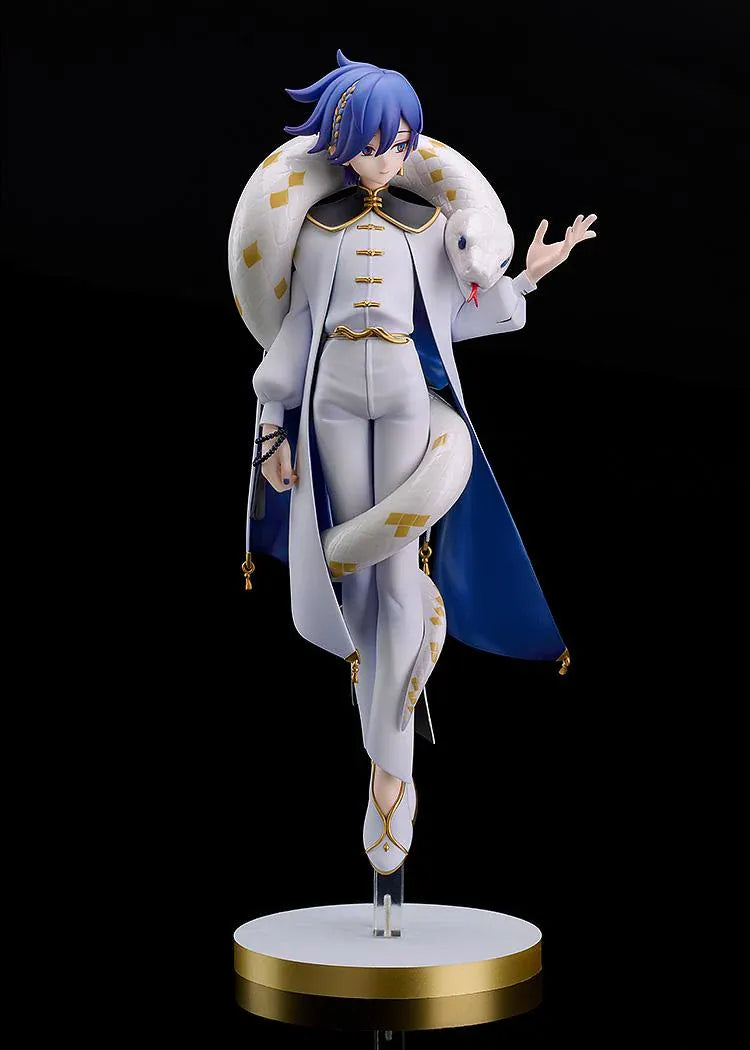 KAITO Chinese Style Ver. 1/7 scale figure wearing an elegant white and blue outfit with gold accents and a large white snake.