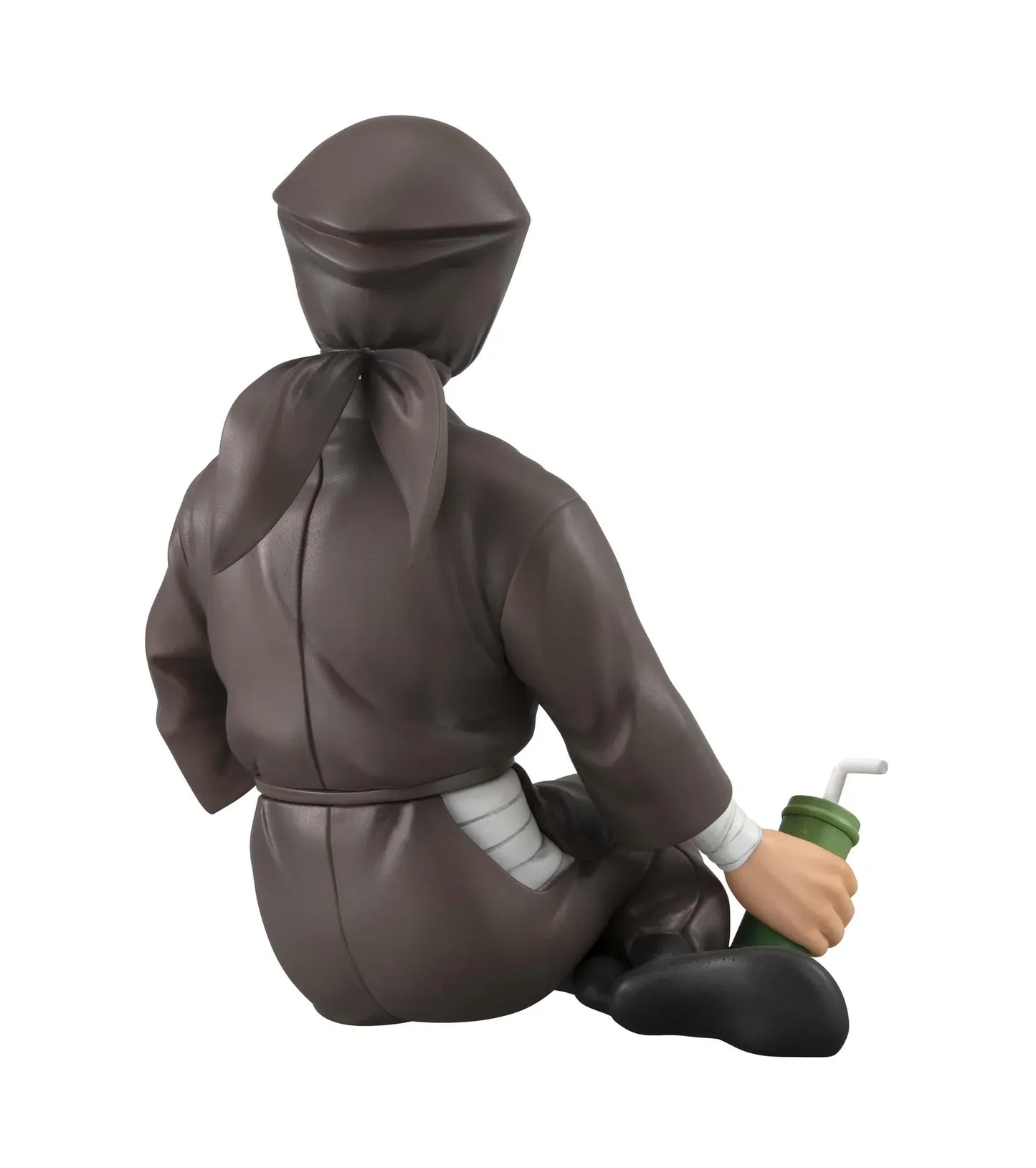 Nintama Rantaro G.E.M. Series Zatto-san palm size figure seated in hand with ninja outfit