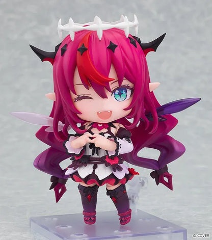 hololive production Nendoroid IRyS figure with interchangeable face plates, colorful hair, and signature outfit