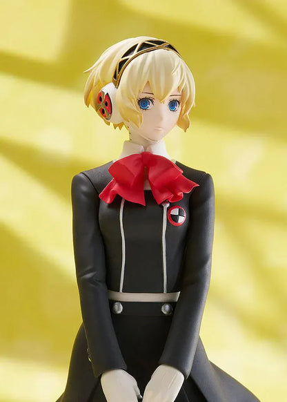 Persona 3 Reload POP UP PARADE Aigis School Uniform Ver. Figure holding briefcase in Gekkoukan uniform with red ribbon