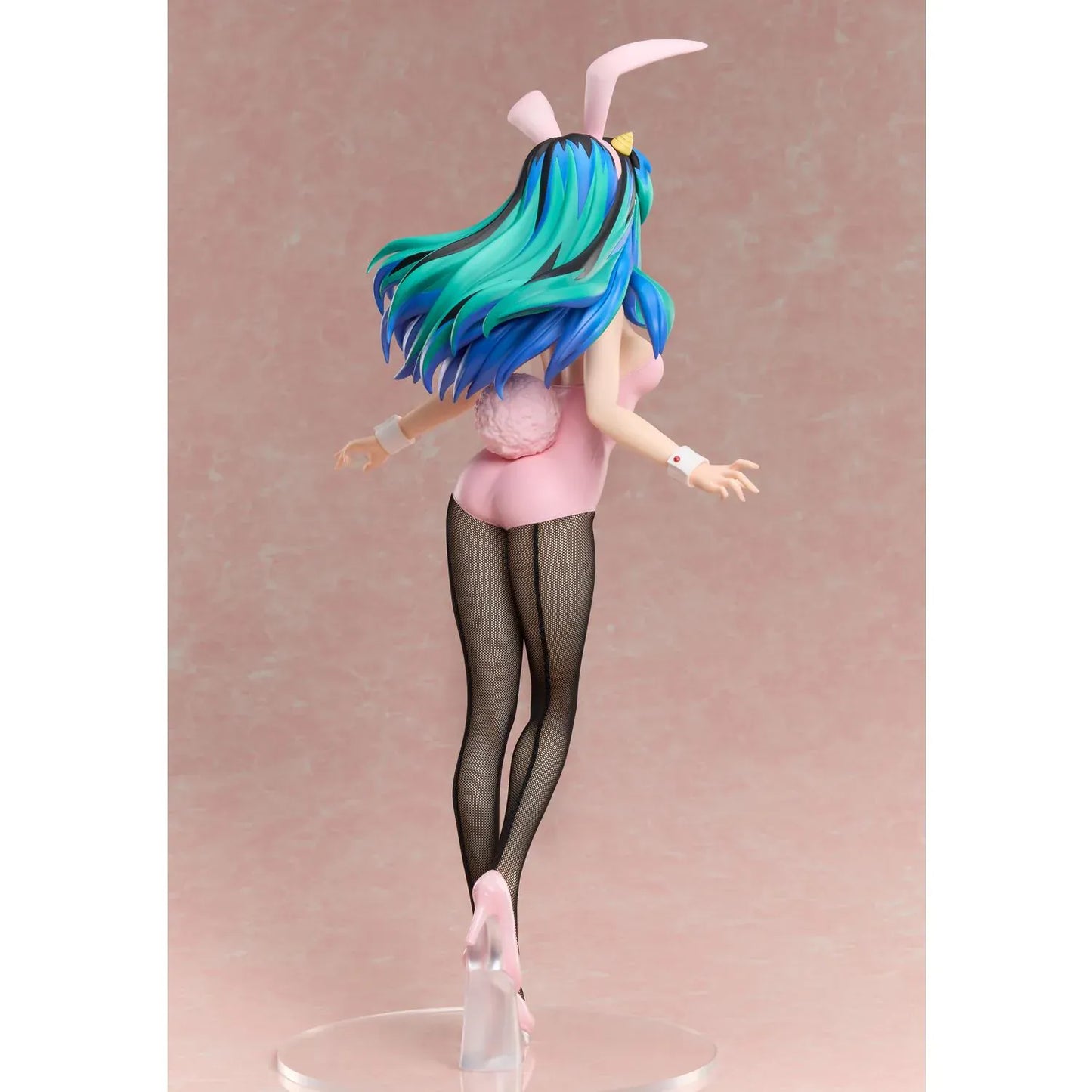 Urusei Yatsura Lum Bunny Ver 1/4 Scale Figure wearing a pink bunny suit with black fishnet tights and pink heels