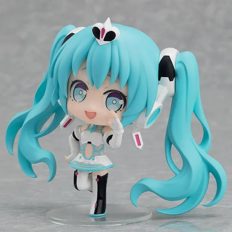 GOODSMILE RACING Miku All Stars Figure Collection Vol. 1 boxset featuring eight chibi Racing Miku designs from 2010 through 2024