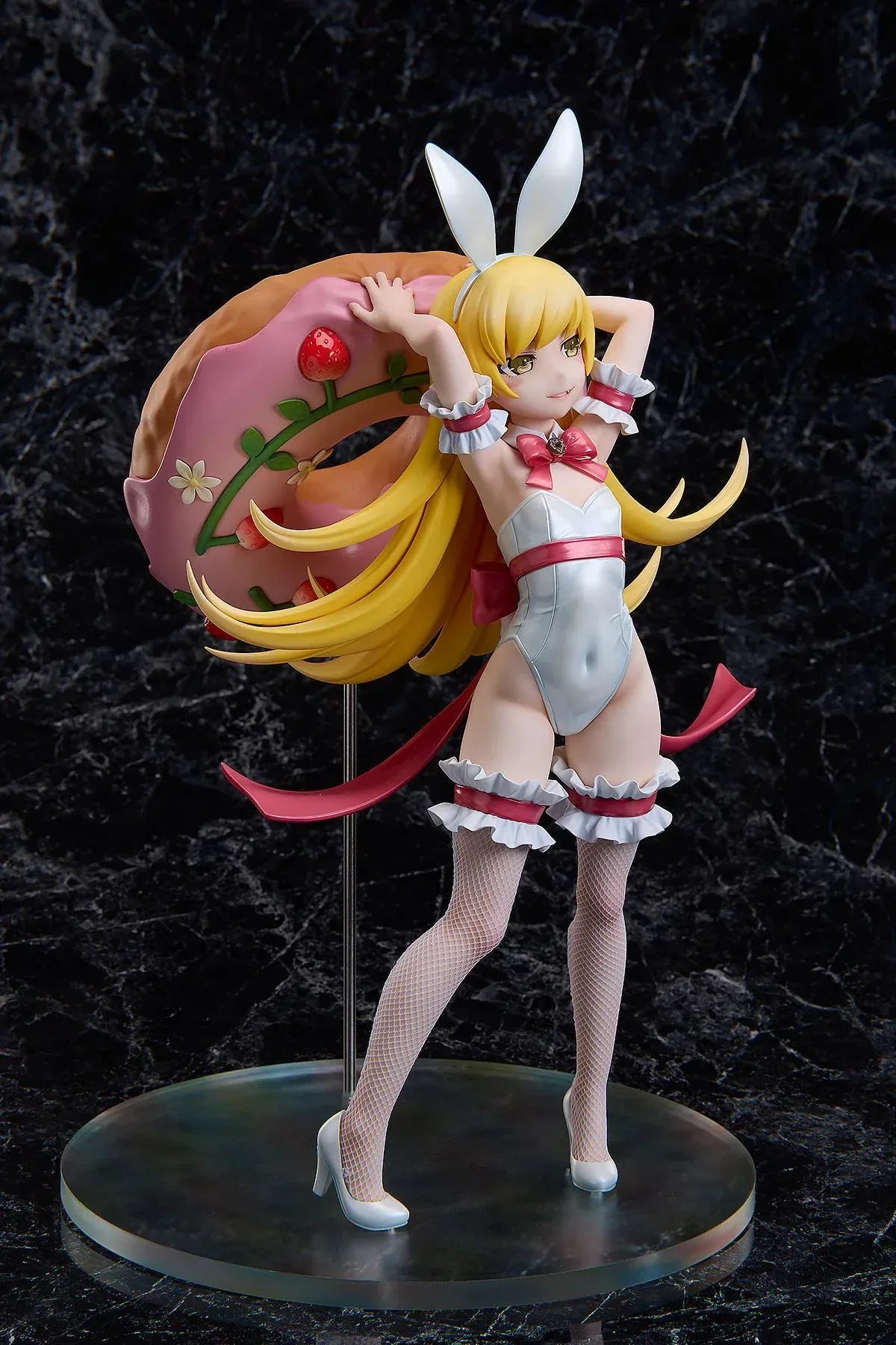 Monogatari Shinobu Oshino White Bunny Ver 1/4 scale figure with blonde hair and white bunny outfit