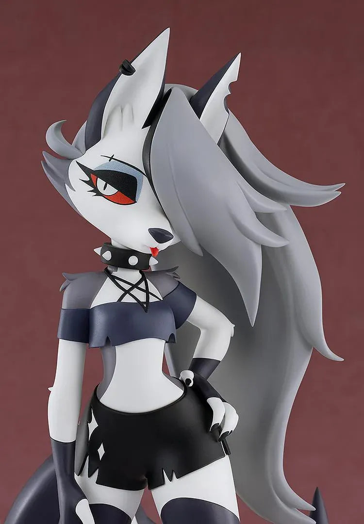 Helluva Boss POP UP PARADE Loona L Size figure wearing her black outfit and spiked collar in a confident standing pose.