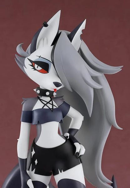 Helluva Boss POP UP PARADE Loona L Size figure wearing her black outfit and spiked collar in a confident standing pose.