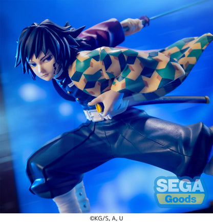 Demon Slayer Kimetsu no Yaiba Luminasta Giyu Tomioka Awakening Figure in dynamic sword pose with water-inspired display base