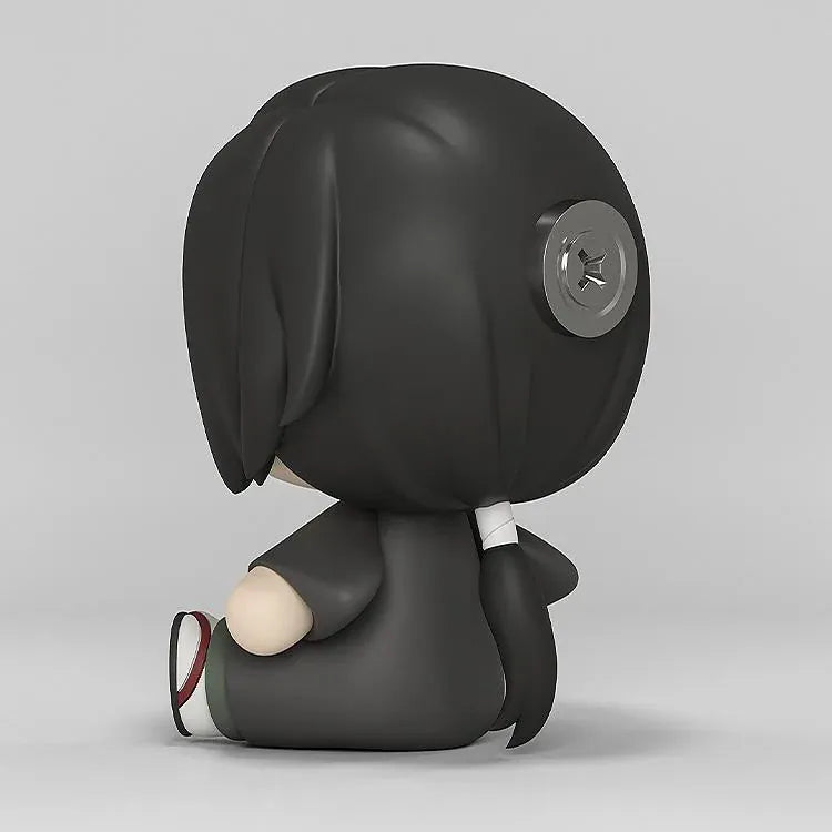 Seiji Matoba Huggy Good Smile figure seated in a traditional dark outfit with long black hair covering his right eye.