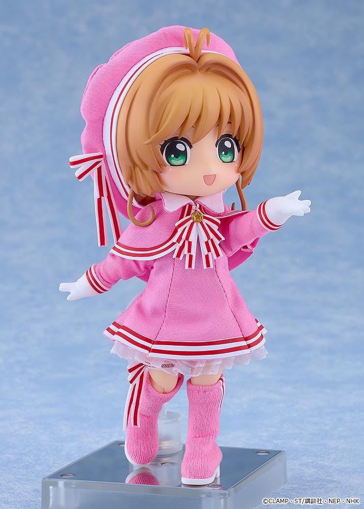 Cardcaptor Sakura Clear Card Nendoroid Doll Sakura Kinomoto Costume Version wearing a pink outfit