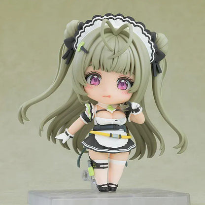 Goddess of Victory Nikke Nendoroid No.2922 Soda chibi figure in maid outfit with long twin tails and purple eyes