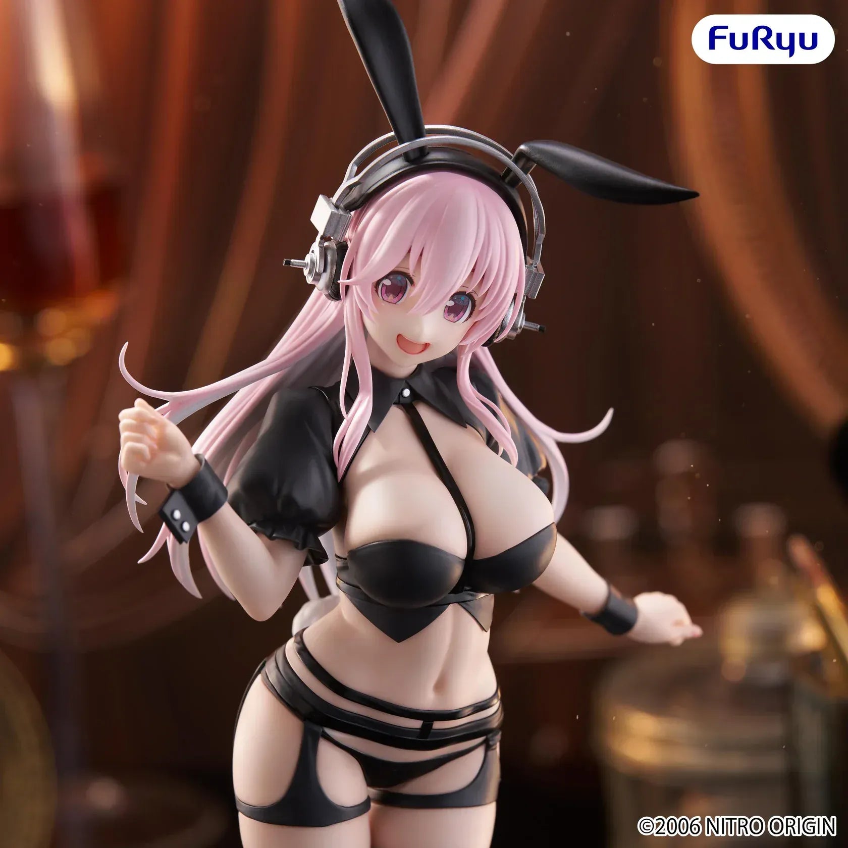 Super Sonico BiCute Bunnies reverse bunny version figure with black outfit and bunny ears