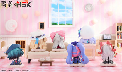Wuthering Waves Nemunemu Series Box of 6 Chibi Figures with colorful sleepy-style seated characters and bonus item