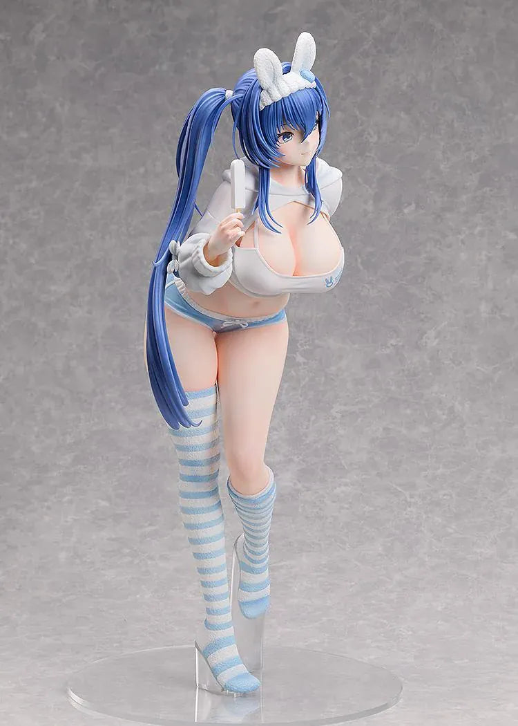 Azur Lane New Jersey Private Quarters Ver 1/3 Scale Figure with blue hair, bunny accessories, striped socks and frozen treat