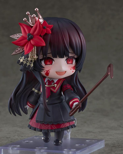 Magical Girl Witch Trials Nendoroid Hiro Nikaido figure with gothic outfit red eyes and floral crown accessory