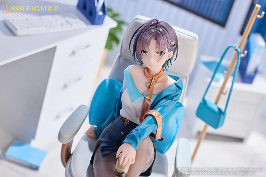 The Idolmaster Shiny Colors Mahjong Soul Asakura Toru Effortless Work Ver 1/7 scale figure seated in office chair