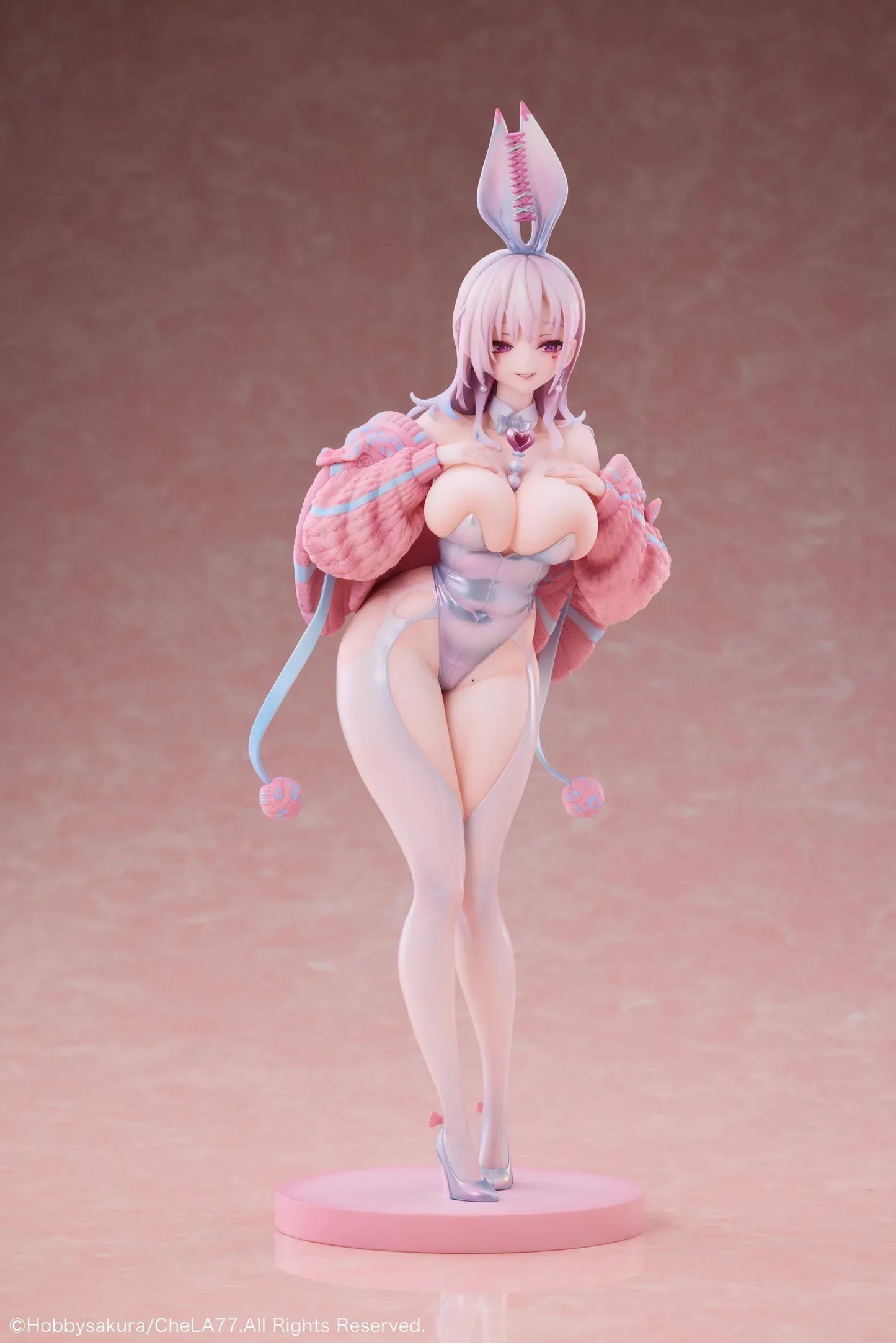 Illustration Knit Bunny Girl Deluxe Edition 1/6 scale figure with pastel colors and display base