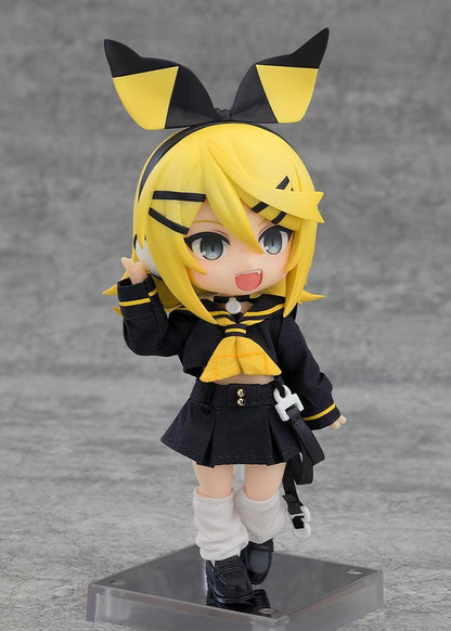 Vocaloid Kagamine Rin Nendoroid Doll Bring It On version with black and yellow outfit
