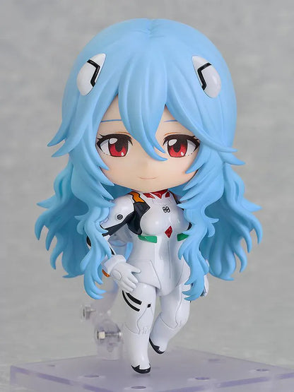 Rei Ayanami Long Hair Nendoroid Rebuild of Evangelion chibi anime figure in plugsuit Good Smile Company
