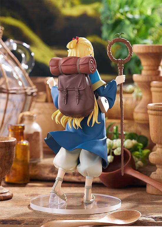 Delicious in Dungeon Pop Up Parade Marcille figure holding a staff with blue robe and smiling expression