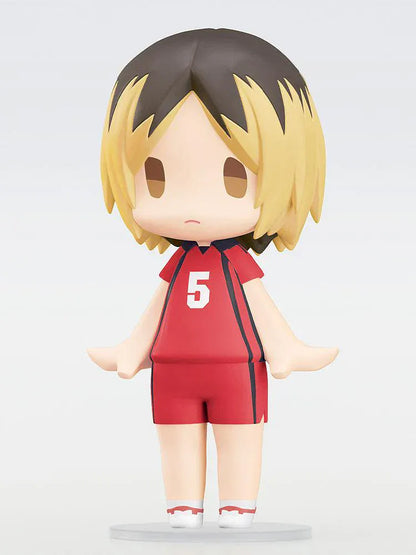 Chibi Kenma Kozume Hello! Good Smile figure in red Nekoma volleyball uniform.