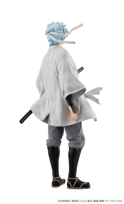 Gintama G.E.M. Carat Series Gintoki Sakata Joi-Shishi Ver. figure wearing traditional white and gray attire with a katana