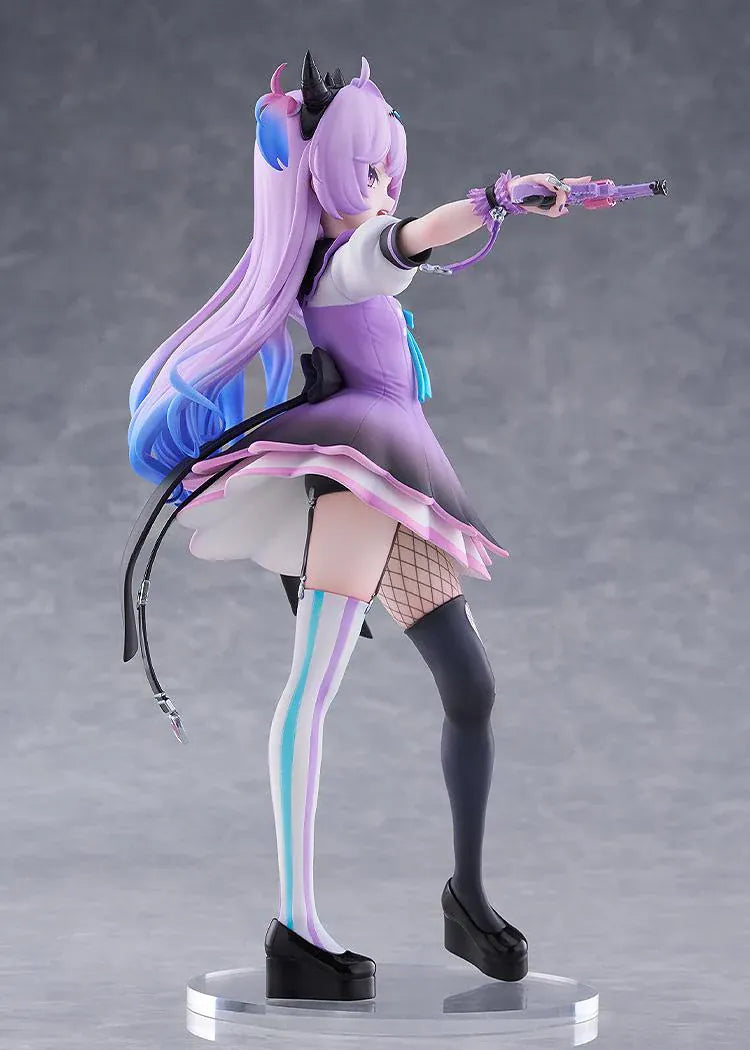 NEEDY GIRL OVERDOSE Purple Lollipop 1/7 scale figure featuring a dynamic pose, gradient purple hair, and a detailed pastel outfit