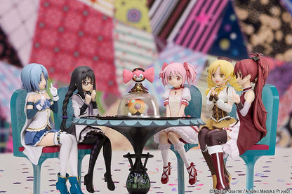 Puella Magi Madoka Magica Rebellion Tea Party Cake Song set of five figures with table