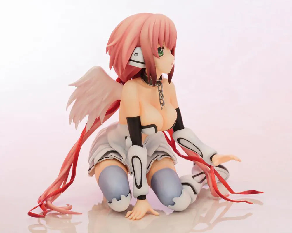 Heaven's Lost Property Final The Movie Eternally My Master Ikaros 1/6 Scale Figure featuring Ikaros seated with pink hair, angel wings, ribbon details, and character-inspired outfit.