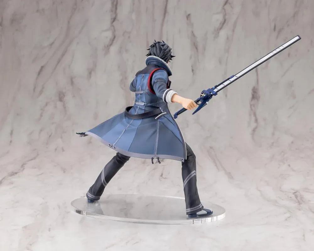 The Legend of Heroes Trails Through Daybreak Van Arkride 1/8 Scale Figure in a dynamic battle pose wielding his weapon