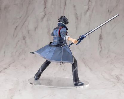 The Legend of Heroes Trails Through Daybreak Van Arkride 1/8 Scale Figure in a dynamic battle pose wielding his weapon