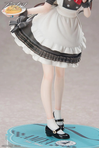 Arknights Limepie Amiya Tea Time 1/8 scale figure wearing a maid outfit and holding a dessert and ketchup bottle