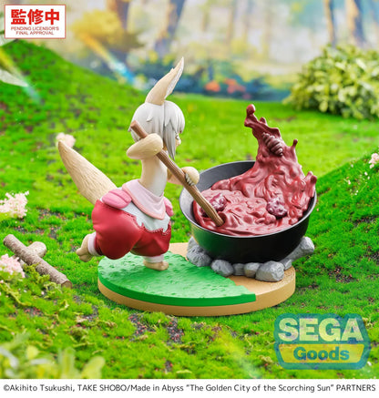 Made in Abyss The Golden City of the Scorching Sun Nanachi Dreaming of Mealtime Figure cooking by a pot on a scenic base