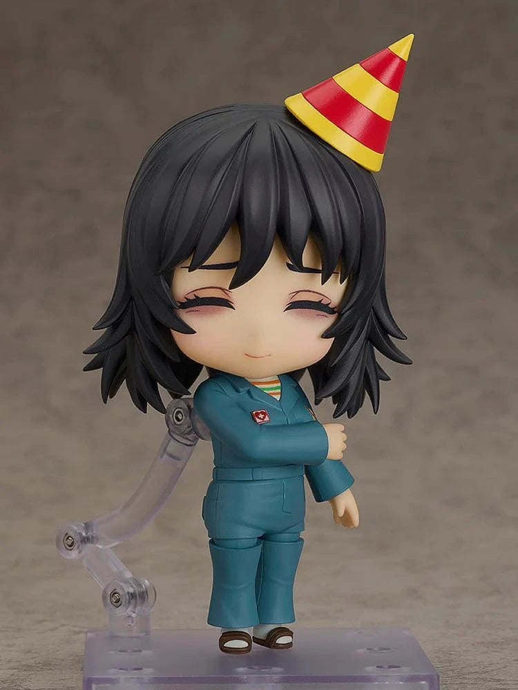 Mouthwashing Nendoroid No.2884 Anya in teal outfit with expressive thoughtful pose