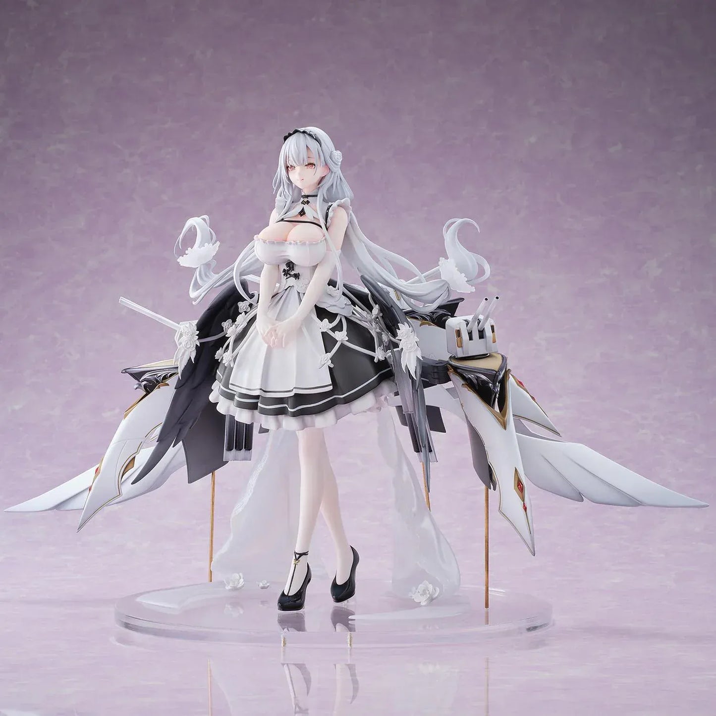 Shira Heavy Equipment 1/6 Scale Figure Azur Lane anime shipgirl with mechanical rigging and elegant outfit