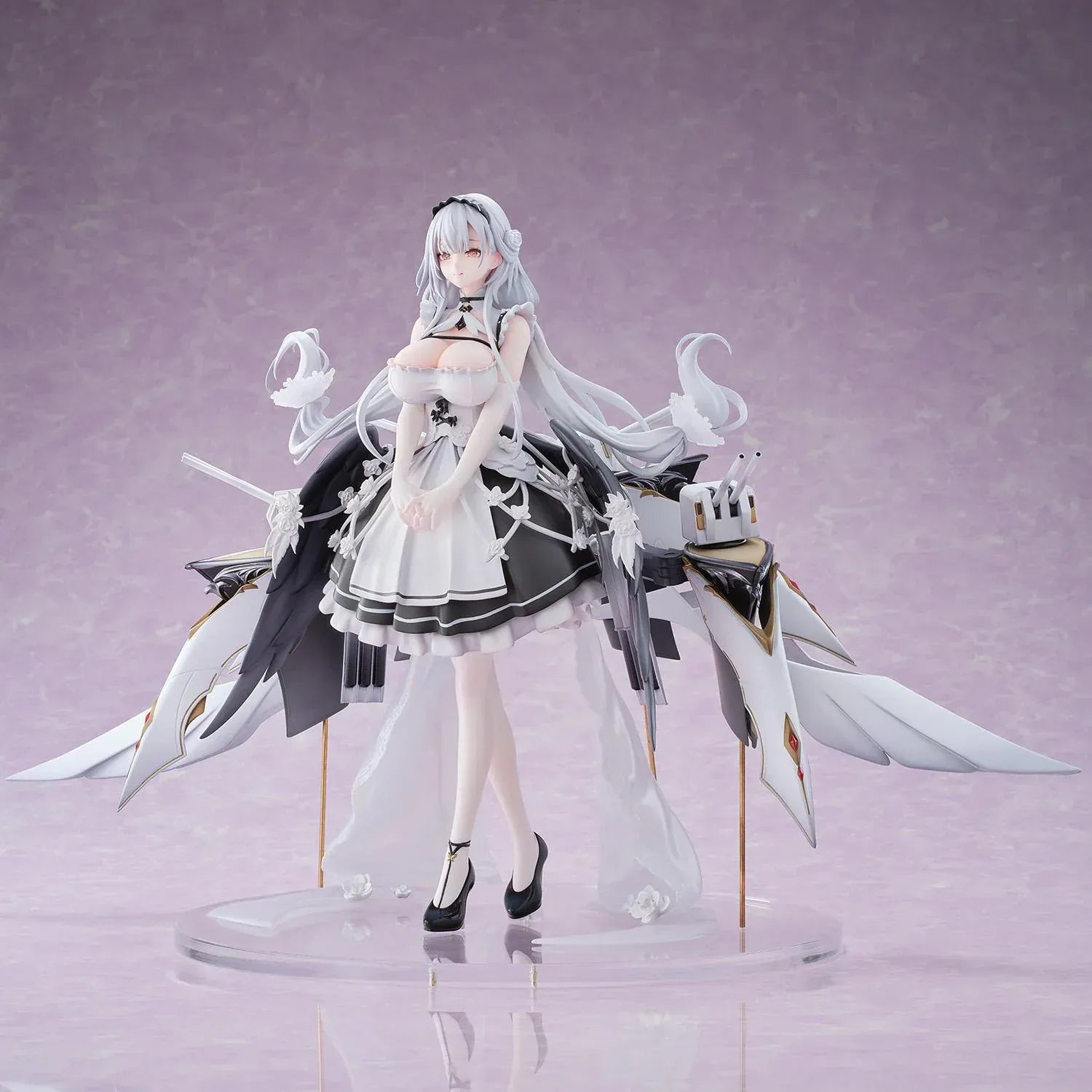 Shira Heavy Equipment 1/6 Scale Figure Azur Lane anime shipgirl with mechanical rigging and elegant outfit
