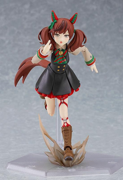 Umamusume Pretty Derby figma Nice Nature Figure Rerelease featuring Nice Nature in her black red and green racing outfit