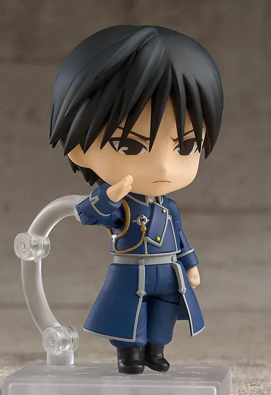 Fullmetal Alchemist Brotherhood Nendoroid Roy Mustang rerelease figure wearing Amestrian military uniform and alchemy glove